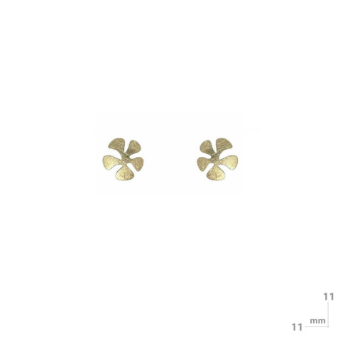 Pendientes de plata y oro