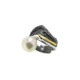 Silver, gold and baroque pearl ring
