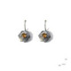 Silver and citrine earrings