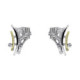 Pendientes de plata, oro y DIAMANT  LAB