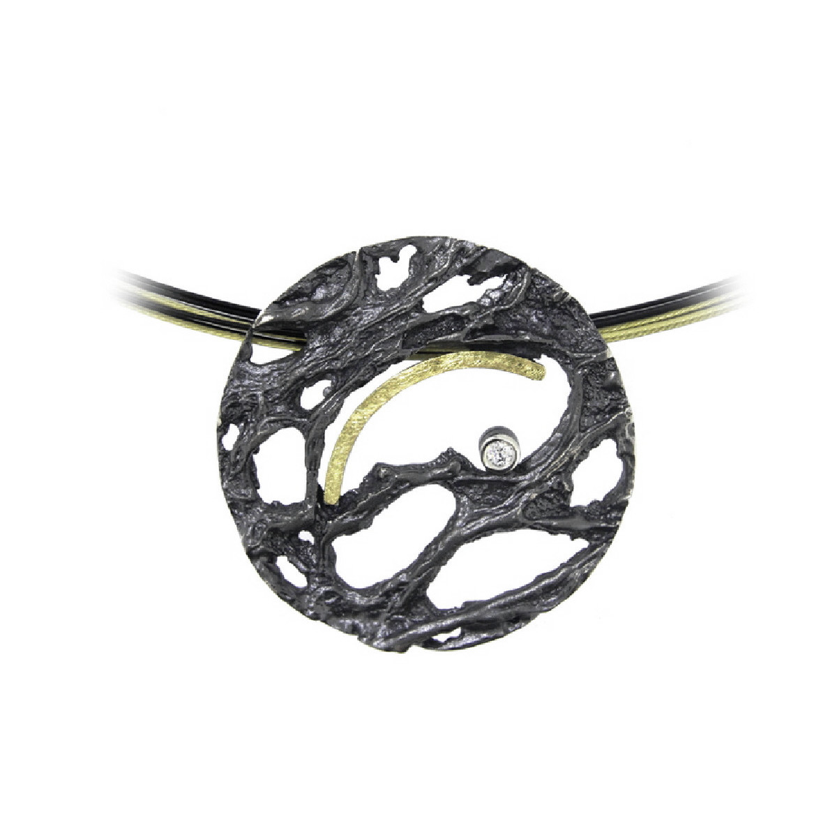 Penjoll de plata, or i DIAMANT LAB