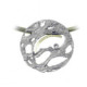 Silver, gold and brilliant pendant