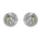 Silver, gold and brilliant earrings