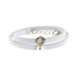 Pulsera de plata, oro, perla cultivada y brillante