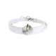 Pulsera de plata, oro y brillante
