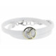 Pulsera de plata, oro y brillante
