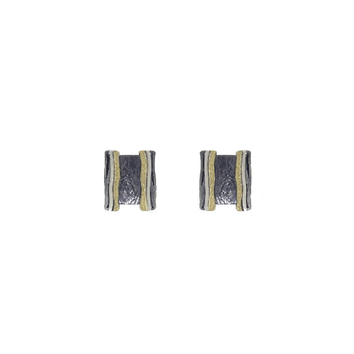 Pendientes de plata y oro