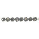 Pulsera de plata, oro, rubí y brillante