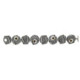Pulsera de plata, oro, rubí y brillante