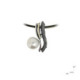 Silver, gold and baroque pearl pendant