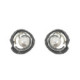 Pendientes de plata, oro y perla cultivada