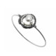 Pulsera de plata, oro y perla cultivada