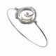 Pulsera de plata, oro y brillante