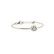 Pulsera de plata, oro y brillante