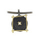Silver, gold and brilliant pendant