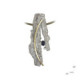 Silver, gold, sapphire and brilliant pendant