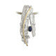 Silver, gold, sapphire and brilliant pendant