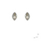 Pendientes de plata, oro y perla