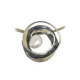 Silver, gold and cultured pearl pendant