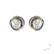 Pendientes de plata, oro y perla