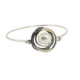 Silver, 18k gold and cultured pearl bracelet