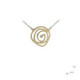 Silver, gold and brilliant pendant