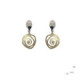 Silver, gold and brilliant earrings