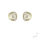 Silver, gold and brilliant earrings