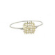 Pulsera de plata, oro y brillante