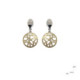 Arrecades de plata, or i brillant