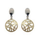 Arrecades de plata, or i brillant