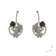 Arrecades de plata, or i brillant