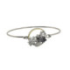 Pulsera de plata, oro y brillante