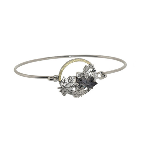 Polsera de plata, or i brillant