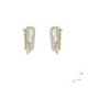 Pendientes de plata, oro, perla barroca y brillante