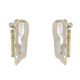 Pendientes de plata, oro, perla barroca y brillante