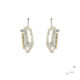 Pendientes de plata, oro, perla barroca y brillante