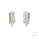 Pendientes de plata, oro, perla barroca y brillante