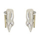 Pendientes de plata, oro, perla barroca y brillante