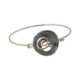 Pulsera de plata, oro y brillante