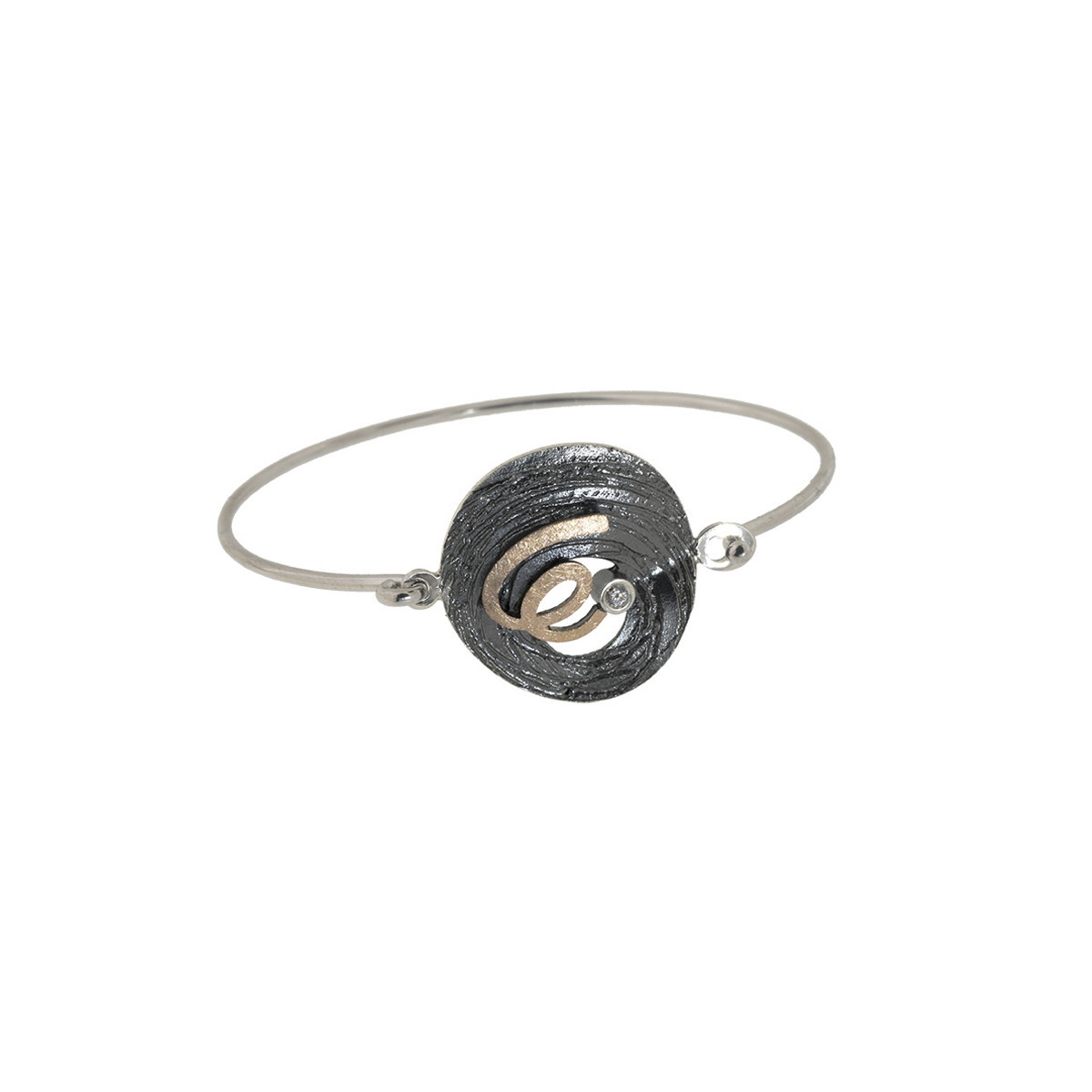 Silver, gold and shiny bracelet