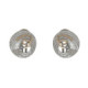 Arrecades de plata, or i brillant