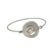 Pulsera de plata, oro y brillante