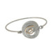 Pulsera de plata, oro y brillante