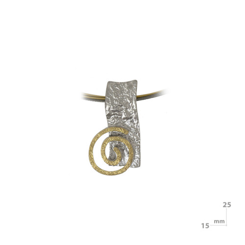 Penjoll de plata i or