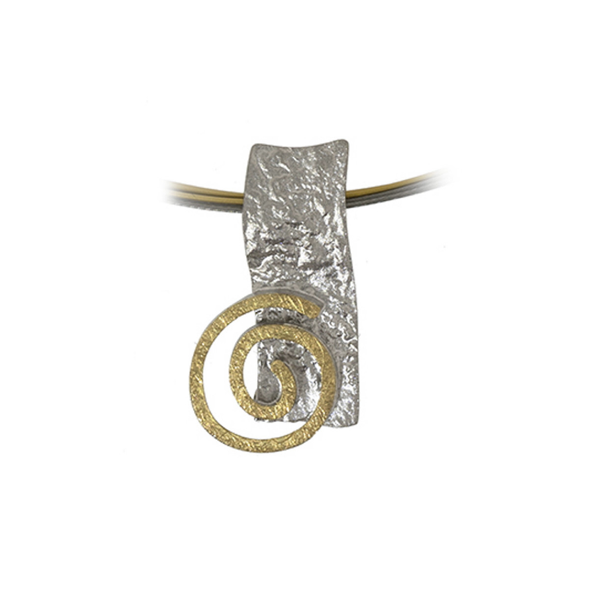 Penjoll de plata i or