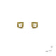 Earrings made of silver, gold and cultured pearl