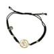 Pulsera de plata, oro y brillante