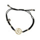 Pulsera de plata, oro y brillante