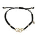 Pulsera de plata, oro y brillante